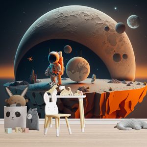 Astronot ve Gezegeni Duvar Kağıdı YCO-00212