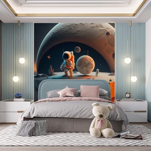 Astronot ve Gezegeni Duvar Kağıdı YCO-00212