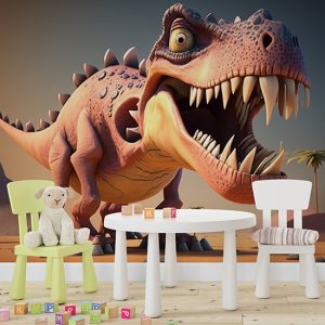 3D Dinozor Çocuk Odası Duvar Kağıdı YCO-00237