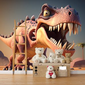 3D Dinozor Çocuk Odası Duvar Kağıdı YCO-00237