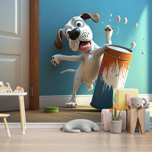 Sevimli Yavru Köpek Çocuk Odası Duvar Kağıdı YCO-00343