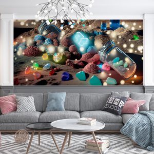 Parlak Değerli Taşlar Duvar Kağıtları YD-00065