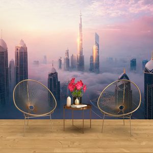 Bulutlu Şehir Manzara Duvar Kağıtları YD-00025