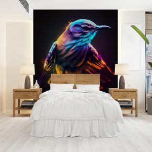 Suluboya Alaycı Kuş Duvar Kağıtları YH-00159