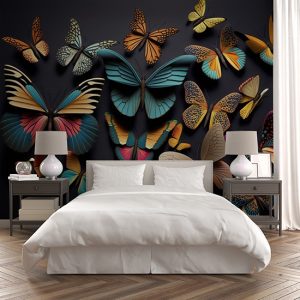 3D Kelebek Koleksiyonu Duvar Kağıdı YH-00330