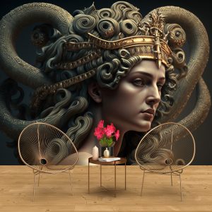 Medusa Mitolojik Duvar Kağıdı YM-00269