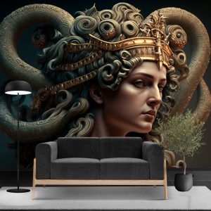 Medusa Mitolojik Duvar Kağıdı YM-00269