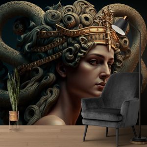 Medusa Mitolojik Duvar Kağıdı YM-00269