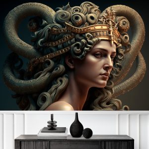 Medusa Mitolojik Duvar Kağıdı YM-00269