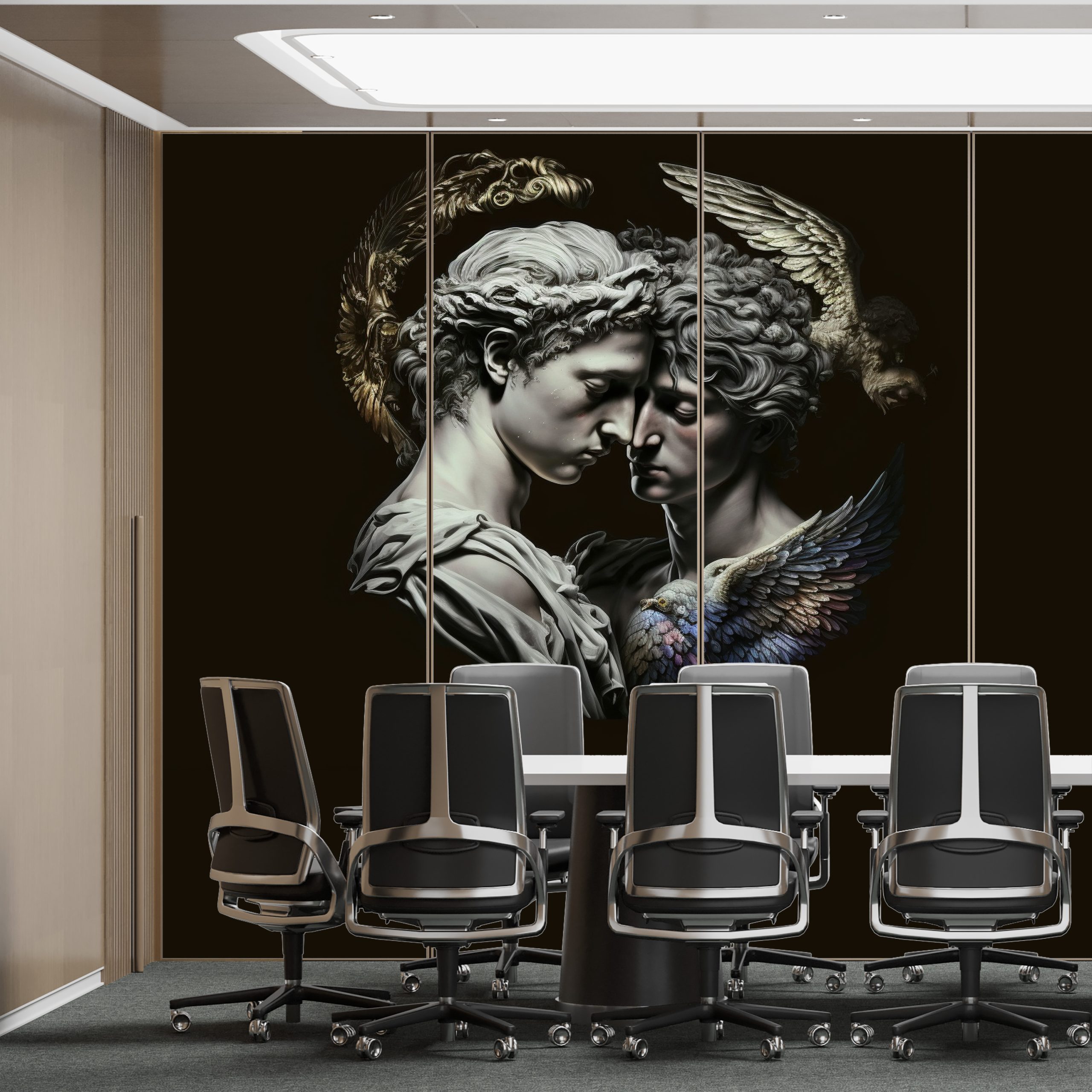 Roma Mitolojisi Cupid ve Sevgilisi Psyche Duvar Kağıdı YM-00274