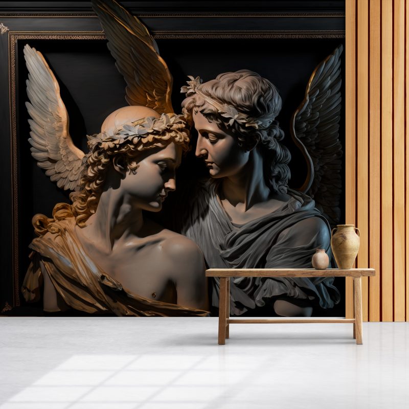 Romalı Aşk Tanrısı Cupid ve Sevgilisi Psyche Duvar Kağıdı YM-00275