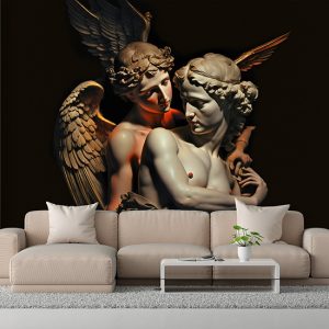 Romalı Aşk Tanrısı Cupid ve Sevgilisi Duvar Kağıdı YM-00276