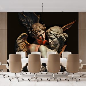 Romalı Aşk Tanrısı Cupid ve Sevgilisi Duvar Kağıdı YM-00276