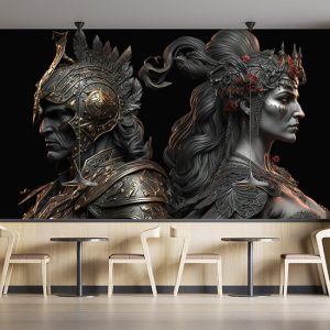 Savaş Tanrısı Ares ve Aşk Tanrıçası Afrodit Duvar Kağıdı YM-00282