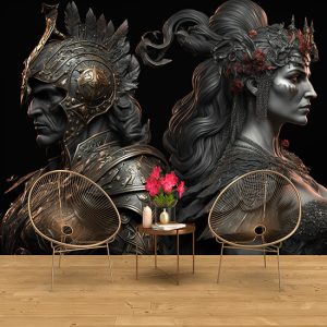 Savaş Tanrısı Ares ve Aşk Tanrıçası Afrodit Duvar Kağıdı YM-00282