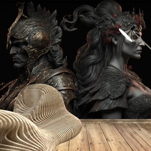 Savaş Tanrısı Ares ve Aşk Tanrıçası Afrodit Duvar Kağıdı YM-00282