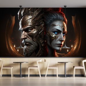 Ares ve Afrodit Mitolojik Duvar Kağıdı YM-00283