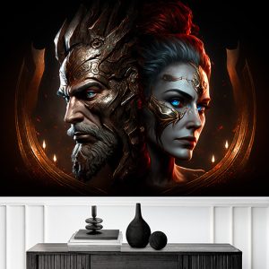 Ares ve Afrodit Mitolojik Duvar Kağıdı YM-00283