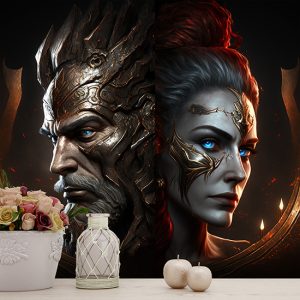 Ares ve Afrodit Mitolojik Duvar Kağıdı YM-00283