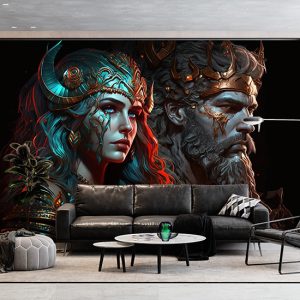 Ares ve Afrodit Yunan Mitolojisi Duvar Kağıdı YM-00287