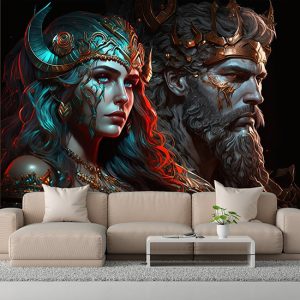 Ares ve Afrodit Yunan Mitolojisi Duvar Kağıdı YM-00287