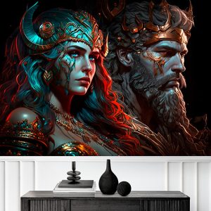 Ares ve Afrodit Yunan Mitolojisi Duvar Kağıdı YM-00287