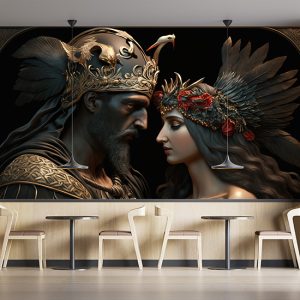 Ceyx ve Alycone Roma Mitolojisi Bir Aşk Hikayesi Duvar Kağıdı YM-00308