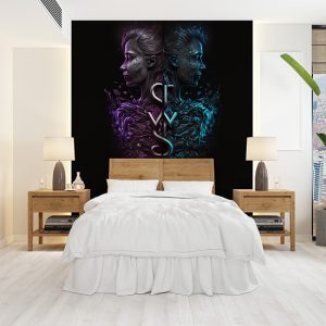 İkizler Kadınları Zodyak Burçları Duvar Kağıdı YM-00374