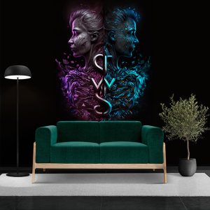 İkizler Kadınları Zodyak Burçları Duvar Kağıdı YM-00374