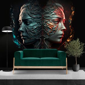 İkizler Kadınları Zodyak Burçları Duvar Kağıdı YM-00375