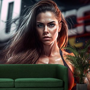 Spor Salonu İçin Duvar Kağıtları Fit Kadın YS-00068