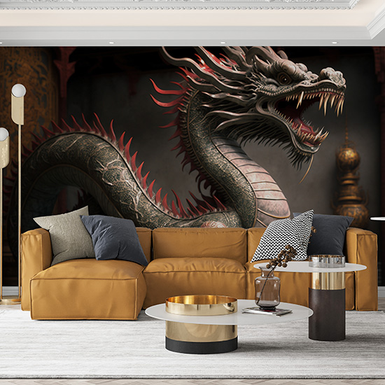 Çin Ejderhası Tarihi Duvar Kağıdı YT-00124