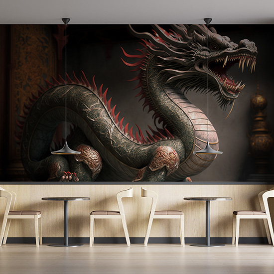 Çin Ejderhası Tarihi Duvar Kağıdı YT-00124