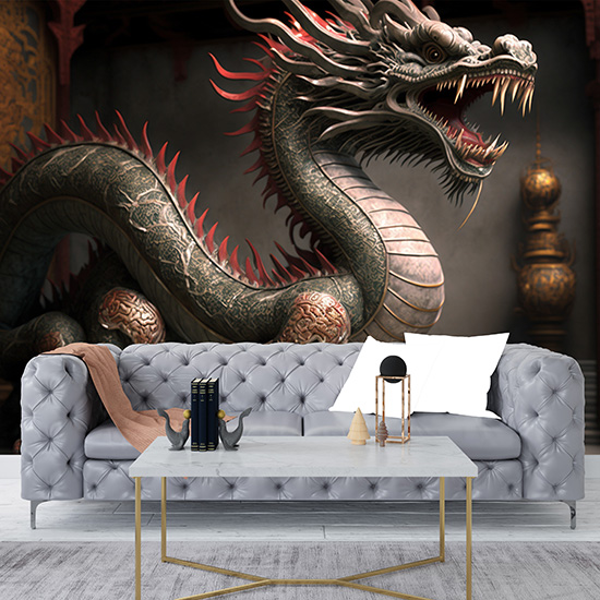 Çin Ejderhası Tarihi Duvar Kağıdı YT-00124