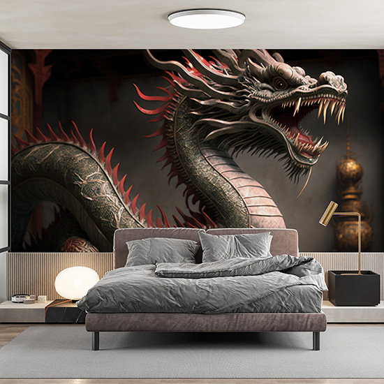 Çin Ejderhası Tarihi Duvar Kağıdı YT-00124