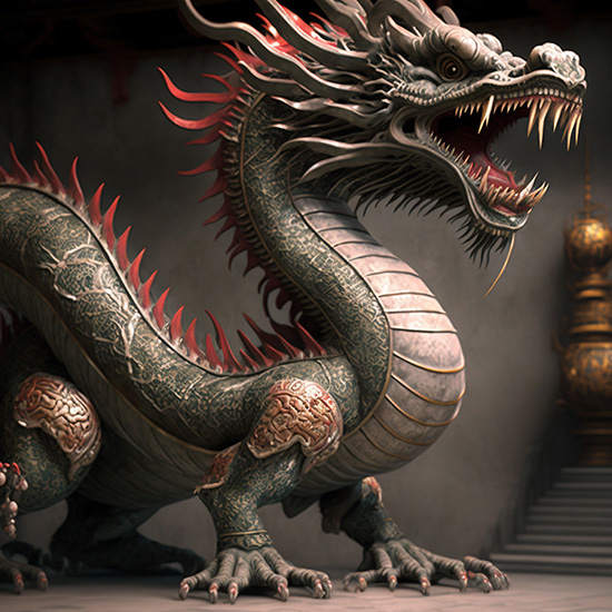 Çin Ejderhası Tarihi Duvar Kağıdı YT-00124