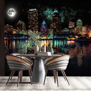 Boston Gece Manzarası Harika Duvar Kağıtları YD-00534