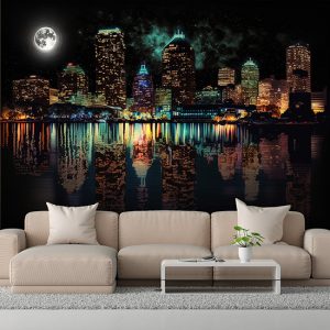 Boston Gece Manzarası Harika Duvar Kağıtları YD-00534