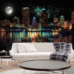 Boston Gece Manzarası Harika Duvar Kağıtları YD-00534