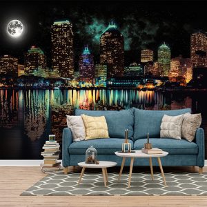 Boston Gece Manzarası Harika Duvar Kağıtları YD-00534