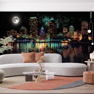 Boston Gece Manzarası Harika Duvar Kağıtları YD-00534