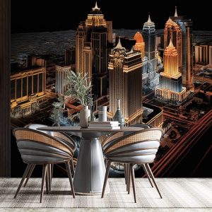 Las Vegas Harika Şehir Manzarası Duvar Kağıtları YD-00541