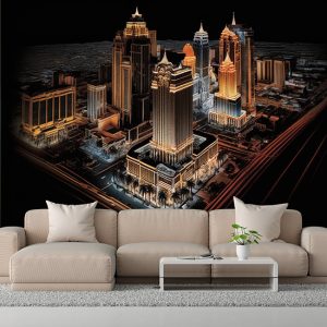 Las Vegas Harika Şehir Manzarası Duvar Kağıtları YD-00541