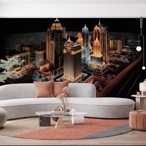 Las Vegas Harika Şehir Manzarası Duvar Kağıtları YD-00541