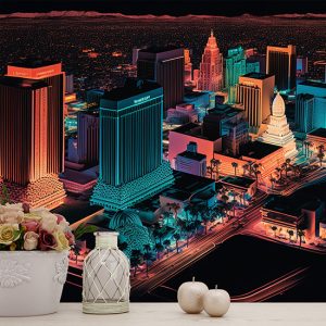 Las Vegas Harika Renkler Duvar Kağıtları YD-00542