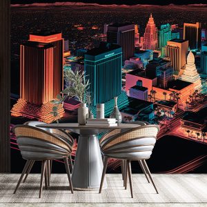 Las Vegas Harika Renkler Duvar Kağıtları YD-00542