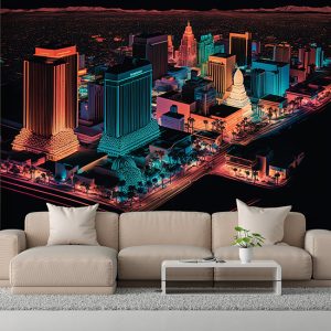 Las Vegas Harika Renkler Duvar Kağıtları YD-00542