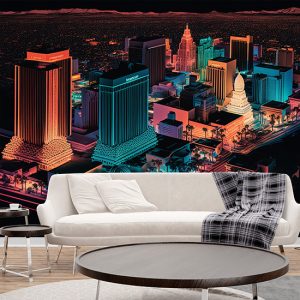 Las Vegas Harika Renkler Duvar Kağıtları YD-00542