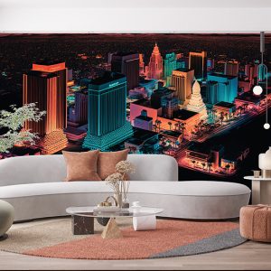 Las Vegas Harika Renkler Duvar Kağıtları YD-00542