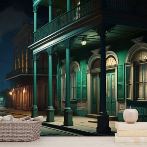 New Orleans Sokak Manzarası Duvar Kağıdı YD-00543